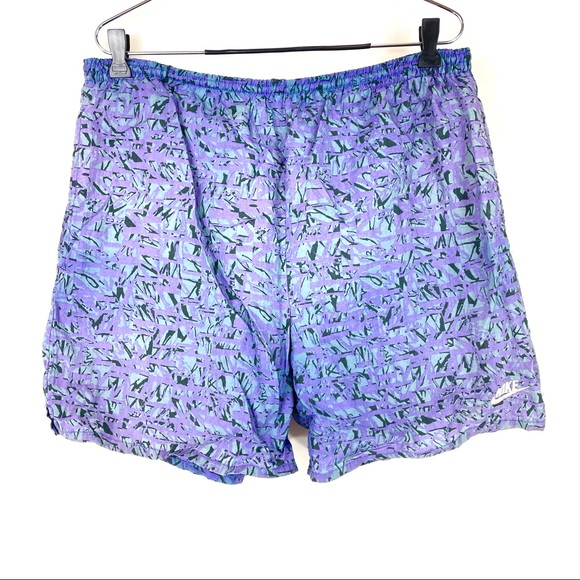 Nike Other - Vintage Nike swim Trunks Allover Purple Print